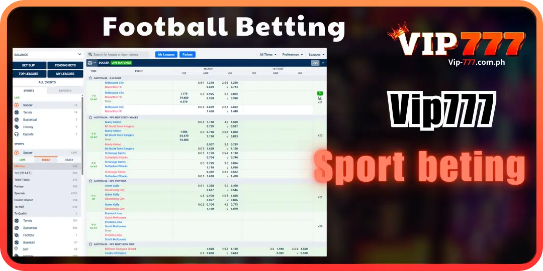 image game Football Betting of APgaming at vip777